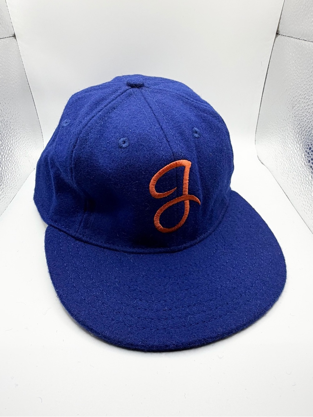 Ebbets Field Flannel Jacksonville Suns Wool Baseball Hat Cap 8 Panel Blue USA